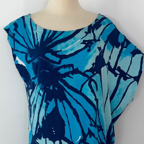 Lilly Pulitzer Tessa Get Inky Dress in Sparkling Blue Pullover Styling | L - Picture 6 of 14